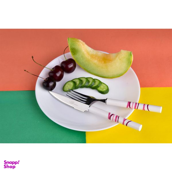 ست کاردوچنگال میوه خوری 12پارچه مدل گرد