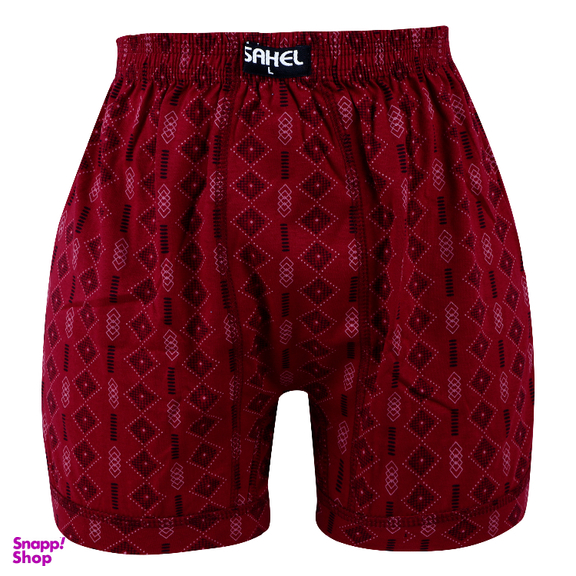 شورت مردانه ساحل مدل پادار چاپی کد 266 بسته 6 عددی