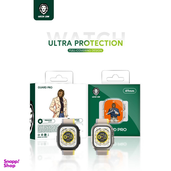 کاور گرین مدل Gu Pro مناسب برای اپل واچ 49 میلی متری سری Ultra