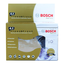 پودر جرمگیر و رسوب زدا ماشین لباسشویی مدل clean _fresh وزن 200 گرم بسته 5 عددی