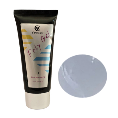 پلی ژل کاشت ناخن هارد ادسا مدل Clear وزن 50 گرم