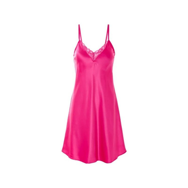 لباس خواب زنانه اسمارا مدل ساتن ابریشم کد 375 رنگ صورتی