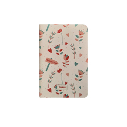 دفتر یادداشت 32 برگ تیج سان مدل پاسپورتی طرح لاله