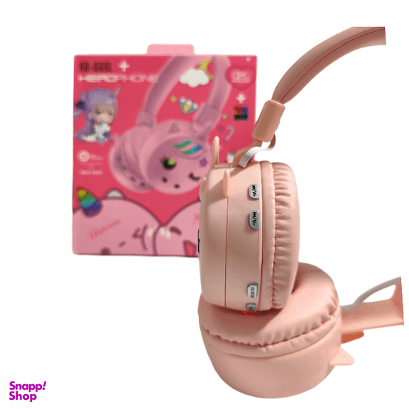 هدفون بلوتوثی چراغ دار طرح تک شاخ مدل KR-666l