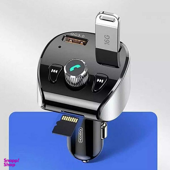 شارژر فندکی و پخش کننده اف ام خودرو جوی روم مدل JR-CL02 18W QC3.0
