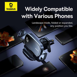 پایه نگهدارنده و شارژر بی سیم گوشی موبایل بیسوس مدل C40355901111-00