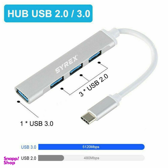 هاب 4 پورت USB سایرکس مدل SX-CU9003