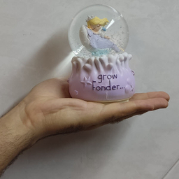 گوی موزیکال مدل چراغ دار طرح فرشته کوچولو و دریا