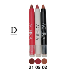 رژ لب جامد جامد مخملی آچرا مدل D مجموعه 3 عددی