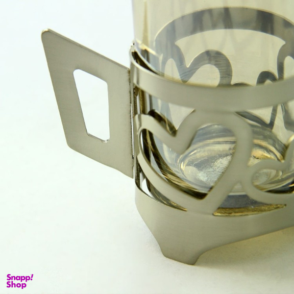 انگاره و استکان سالینو مدل قلب نیکل کد N-1381