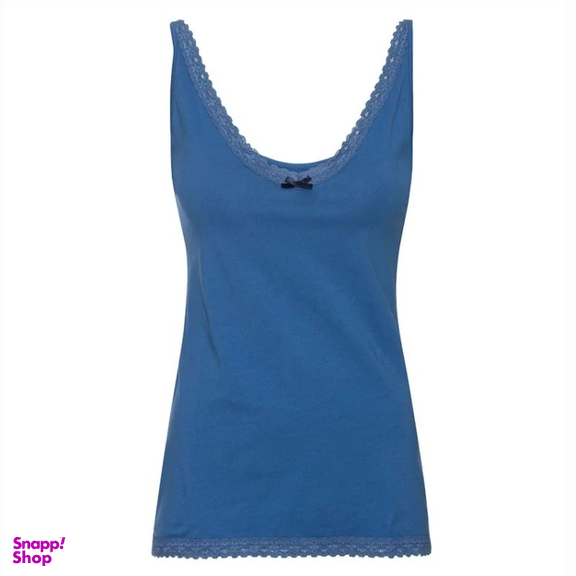 ست تاپ و شورتک زنانه اسمارا مدل دانتل کد 89653 رنگ آبی