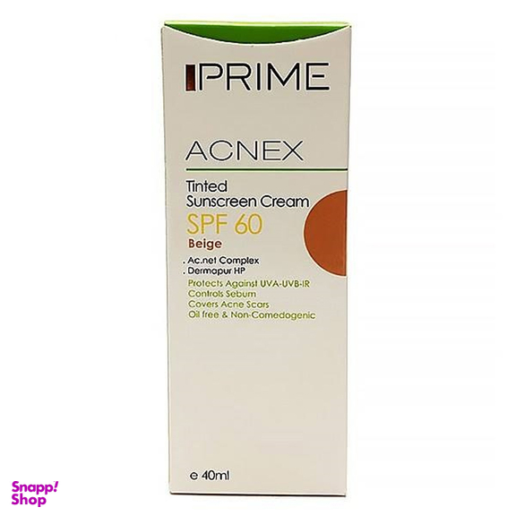کرم ضد آفتاب پریم مدل Acnex Beige SPF60 حجم 40 میلی لیتر