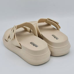 صندل زنانه نیکتا مدل تک سگک کد 731 رنگ نسکافه ای