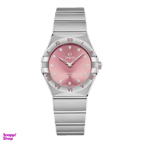 ساعت عقربه ای زنانه طرح امگا مدل کانستلیشن نگین دار کد CONSPINK2