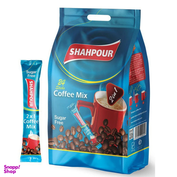 کافی میکس رژیمی 1×2 شاهپور بسته 24 عددی