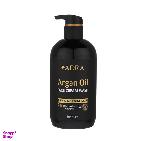 ژل شستشوی صورت آدرا مدل روغن آرگان حجم 500 میلی لیتر