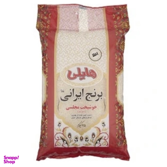 برنج اعلا ایرانی ندا هایلی وزن 4.5 کیلوگرم