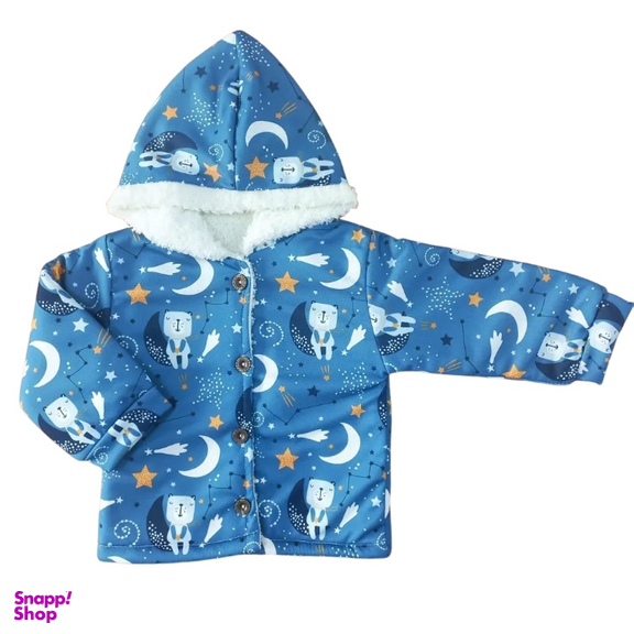 کاپشن نوزاد طرح خرس و ماه کد 112