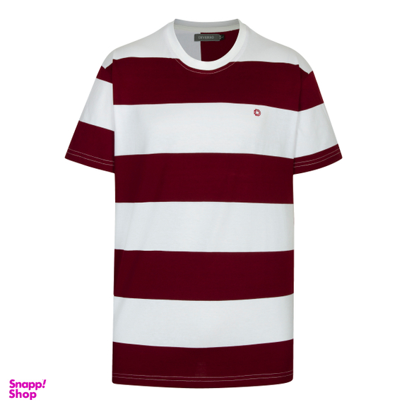 تیشرت مردانه دیورسو مدل رینگر رنگ زرشکی