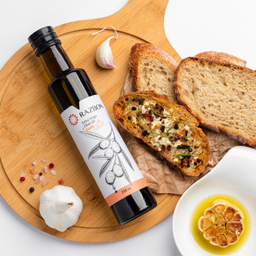 روغن زیتون فرابکر حاوی عصاره طبیعی سیر رزبن حجم 250 میلی لیتر