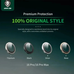 محافظ لنز دوربین گوشی موبایل گرین لاین مدل GNCMHDP16PM مناسب اپل iPhone 16 Pro / 16 Pro Max
