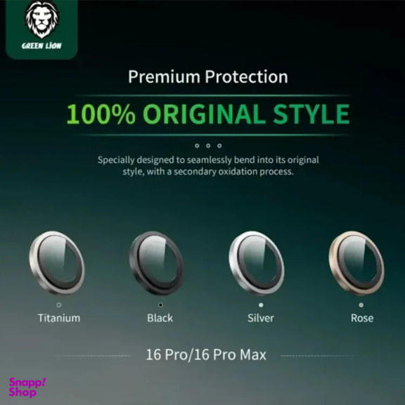محافظ لنز دوربین گوشی موبایل گرین لاین مدل GNCMHDP16PM مناسب اپل iPhone 16 Pro / 16 Pro Max
