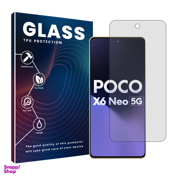 محافظ صفحه نمایش شفاف گوشی موبایل گلس مناسب برای شیائومی Poco X6 Neo