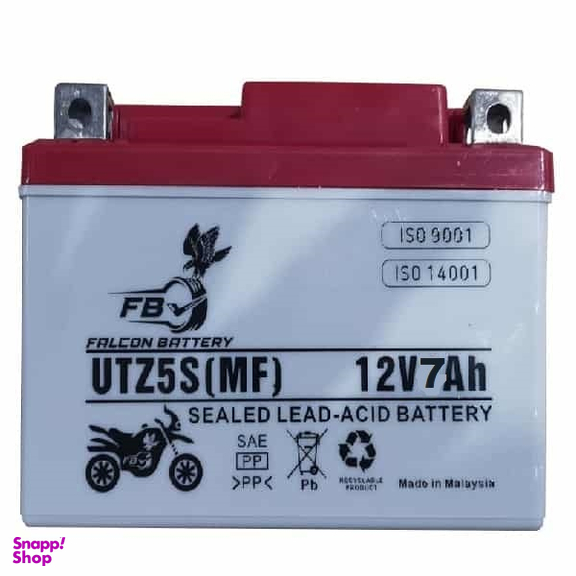 باتری موتورسیکلت فالکون مدل 12v7Ah کوتاه