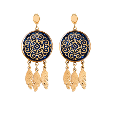 گوشواره زنانه الون مدل آویز دار مهوا کد P06220008003A