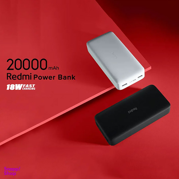 پاوربانک شیائومی مدل ردمی PB200LZM ظرفیت ۲۰۰۰۰ میلی آمپر ساعت