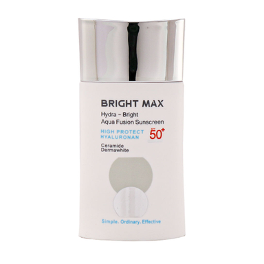 کرم ضد آفتاب بی رنگ برایت مکس مدل آکوا فیوژن با +SPF50 حجم 50 میلی لیتر