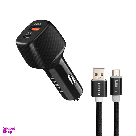 شارژر فندکی لیتو مدل LC-C22 به همراه کابل Micro-USB