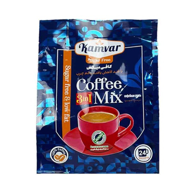 کافی میکس رژیمی و بدون قند کامور بسته 24 عددی