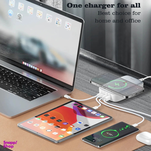 شارژر رومیزی الدینیو مدل GAN-6IN1-Q4010-140W