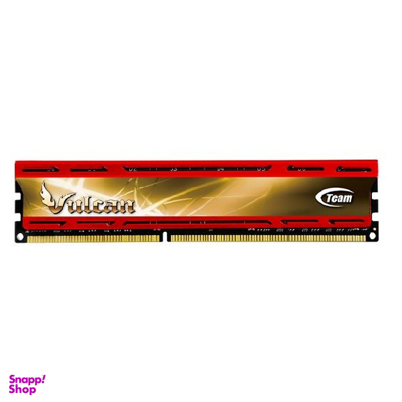 رم دسکتاپ DDR3 تک کاناله 1600 مگاهرتز CL9 تیم گروپ مدل VULCAN RED ظرفیت 8 گیگابایت