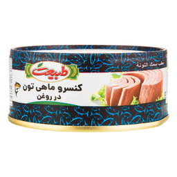 کنسرو تن ماهی در روغن طبیعت وزن 150 گرم بسته ۴ عددی