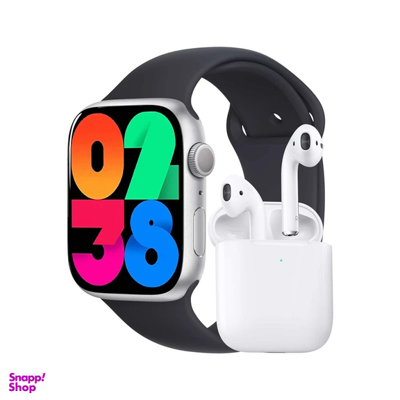 ساعت هوشمند ورنا مدل W45 Max به همراه هندزفری بی سیم ورنا مدل Airpod
