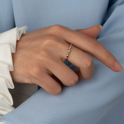 انگشتر طلا 18 عیار زنانه جواهری سون کد 4634