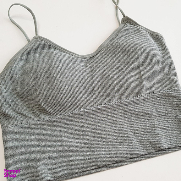 ست نیم تنه و شورت ورزشی زنانه ماییلدا مدل سیملس کد 4965 رنگ طوسی