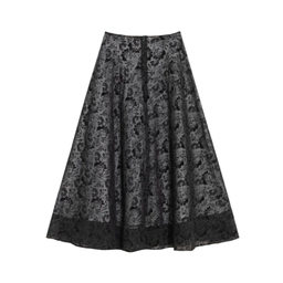 دامن زنانه برنس کد 20103 رنگ مشکی سفید