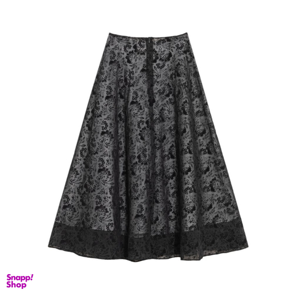 دامن زنانه برنس کد 20103 رنگ مشکی سفید