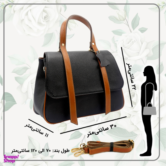 کیف چرم طبیعی زنانه مدل fateh 146