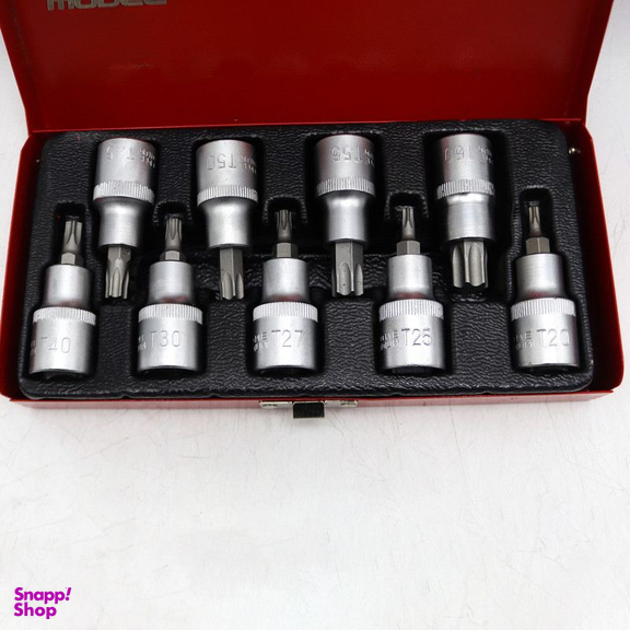 سری آچار بکس آلن ستاره ای مدل بلک بول کد YP-T20-T60MM مجموعه 9 عددی