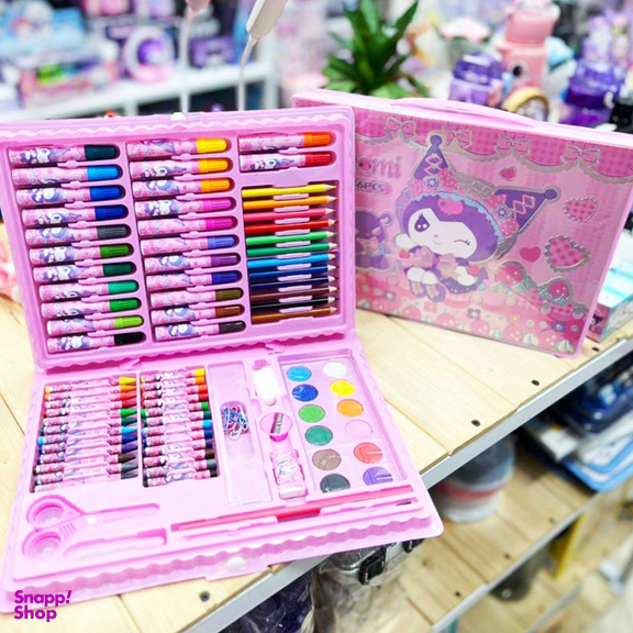 بسته لوازم تحریر مدل کرومی عروسکی کد 04 مجموعه 86 عددی