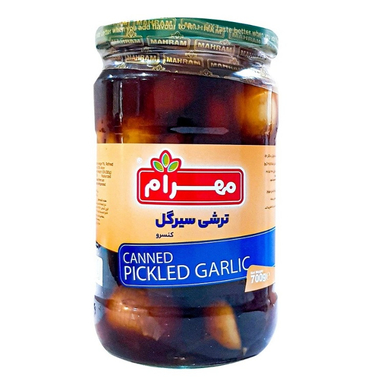 کنسرو ترشی سیرگل مهرام وزن 680 گرم