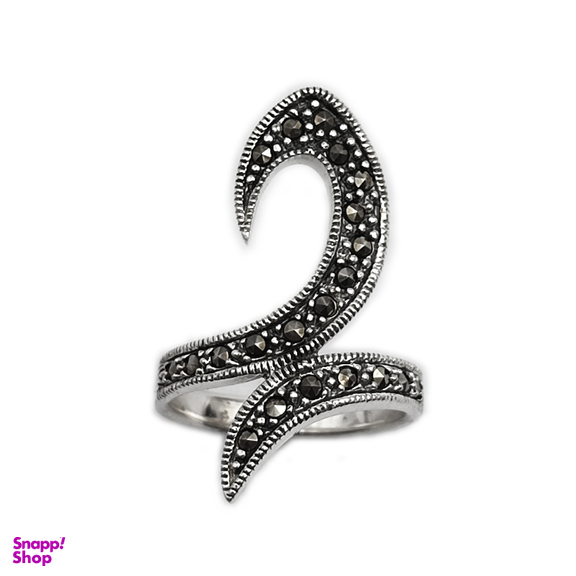 انگشتر نقره زنانه مدل پیچ کد 12378