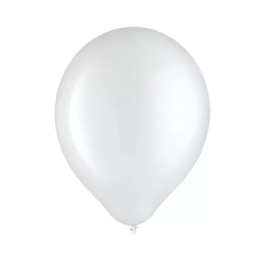 بادکنک 100 عددی رنگ سفید