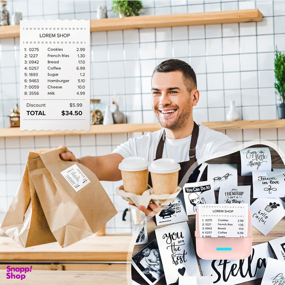 پرینتر لیبل زن ناب سل مدل پرتابل حرارتی شارژی کد NAAB001