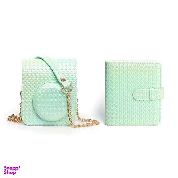 کیف و آلبوم چرمی دوربین فوجی فیلم کد 2221 Instax Mini 12 Bag + Album