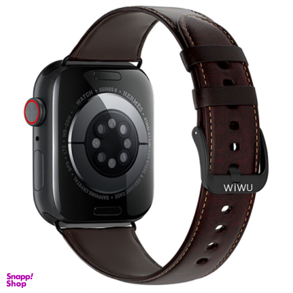 بند اپل واچ ویوو مدل Crazy horse leather Wi-WB003 مناسب اپل واچ 38، 40 و 41 سایز میلی‌ متر